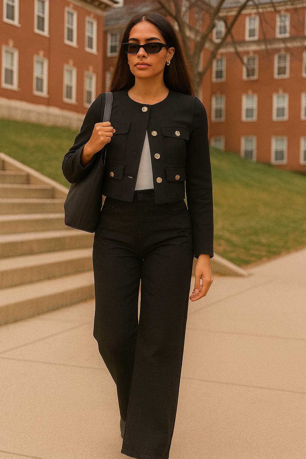 Classic High Rise Wide Leg Jeans