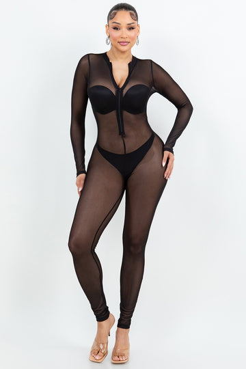 Mesh Jumpsuit