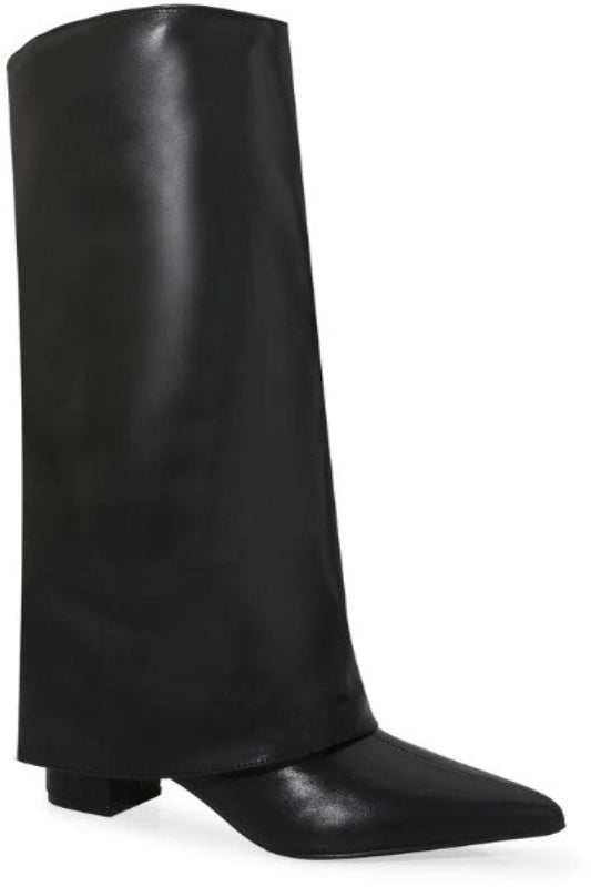 Fold Down Chunky Higher Shaft Booties