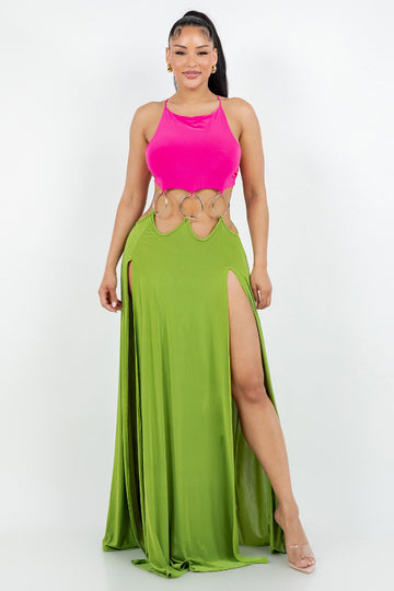 Side Slit Maxi Dress