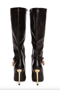 Grand Central Leather Gold Boots RASOLLI