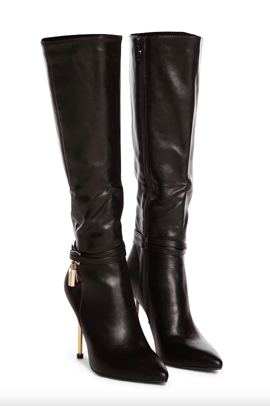 Grand Central Leather Gold Boots RASOLLI