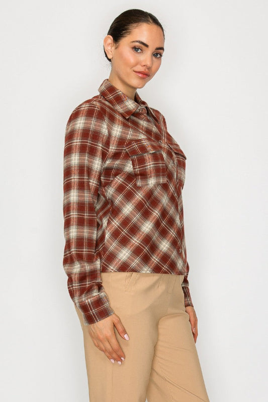 Check Pattern Shirts Top