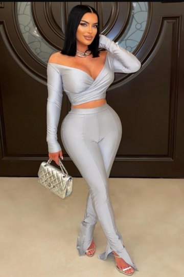 Ice Scuba Wrap Top and Leggings Set