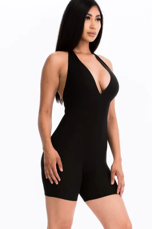 Bodycon Halter Romper JNK USA