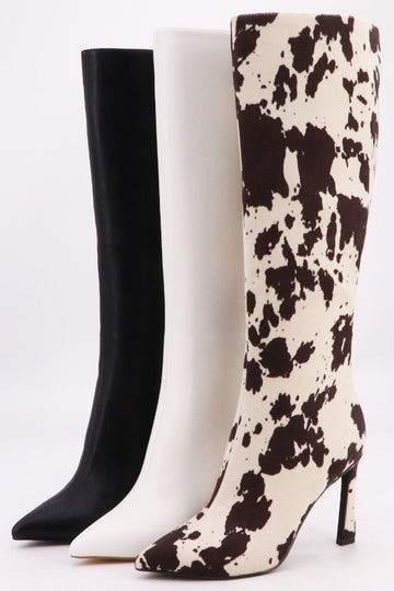 Sleek Design Stiletto Heel Tall Boots