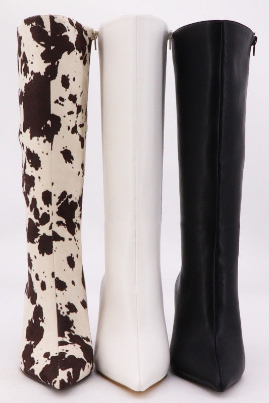 Sleek Design Stiletto Heel Tall Boots