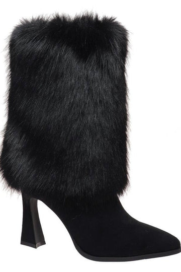 Fur Bootie with Heel