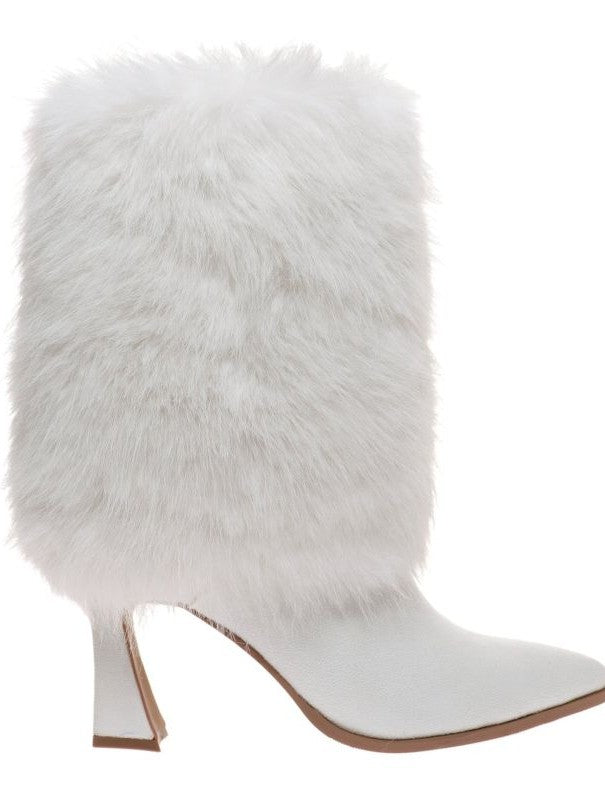 Fur Bootie with Heel