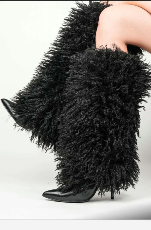 Knee Length Fur Boot