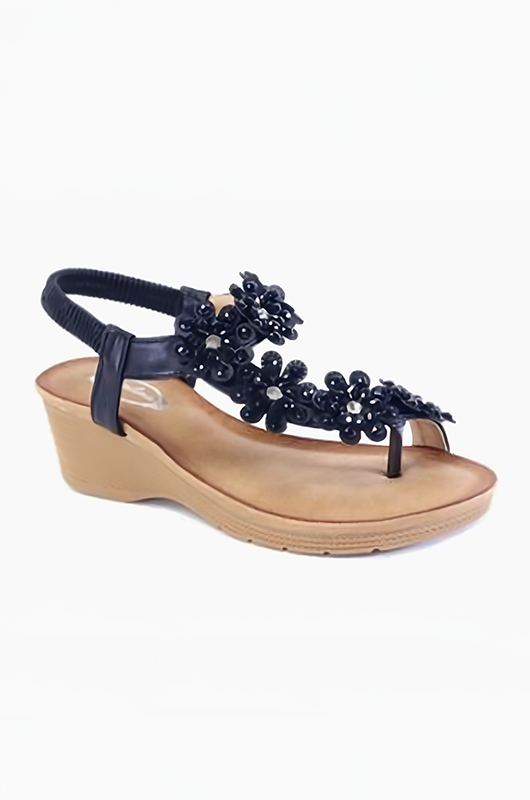 Ladies Comfort Flower Peep Toe Sandal