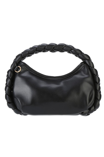 Braided Handle Shoulder Bag
