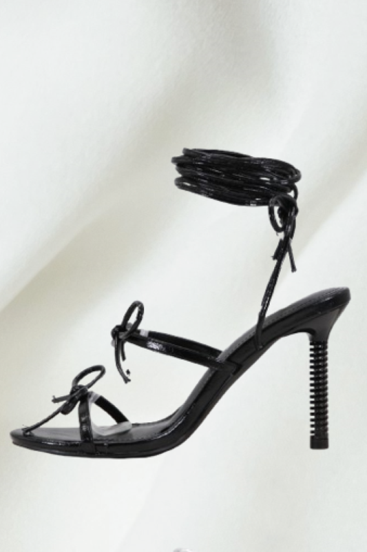 Ankle Strap Heel with Bows