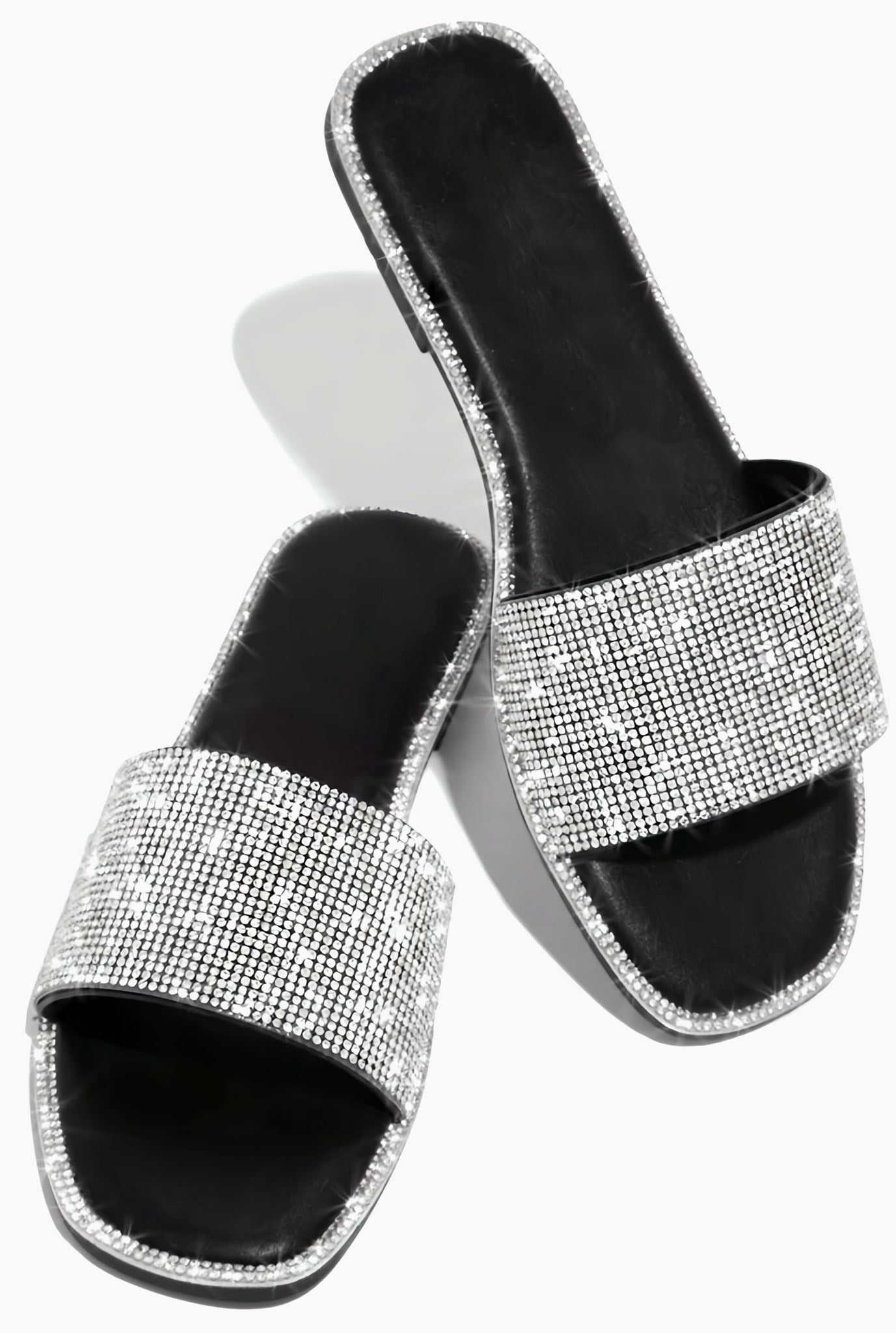 Rhinestone Slide Sandals