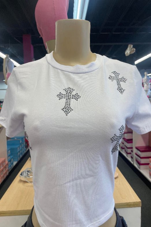 Cross Studded T-Shirt