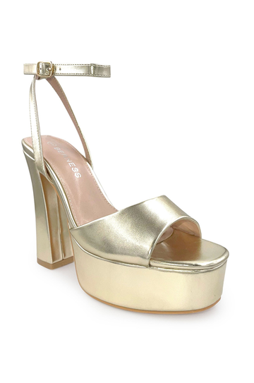 Ankle-Strap Platform Block Heel Sandals