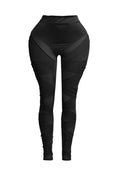 Criss Cross Mesh Leggings - OLD K TOO