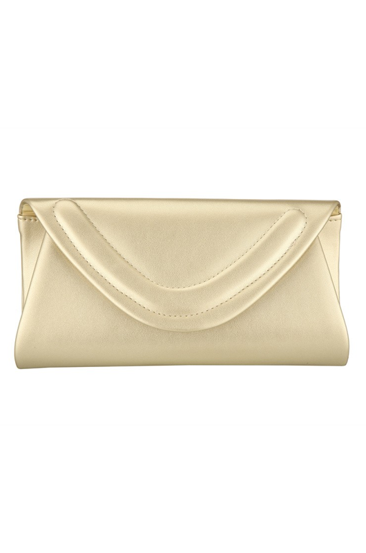 Structured Envelope Clutch with Curved Flap & Magnetic Closure