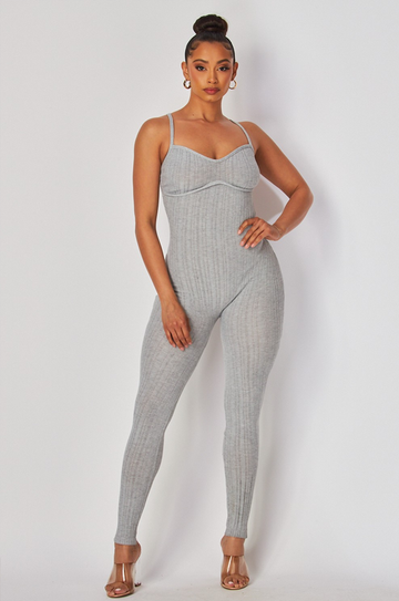 Fitted One-Piece with Bust Detail