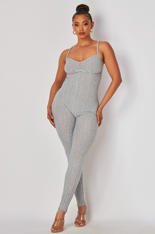 Fitted One-Piece with Bust Detail