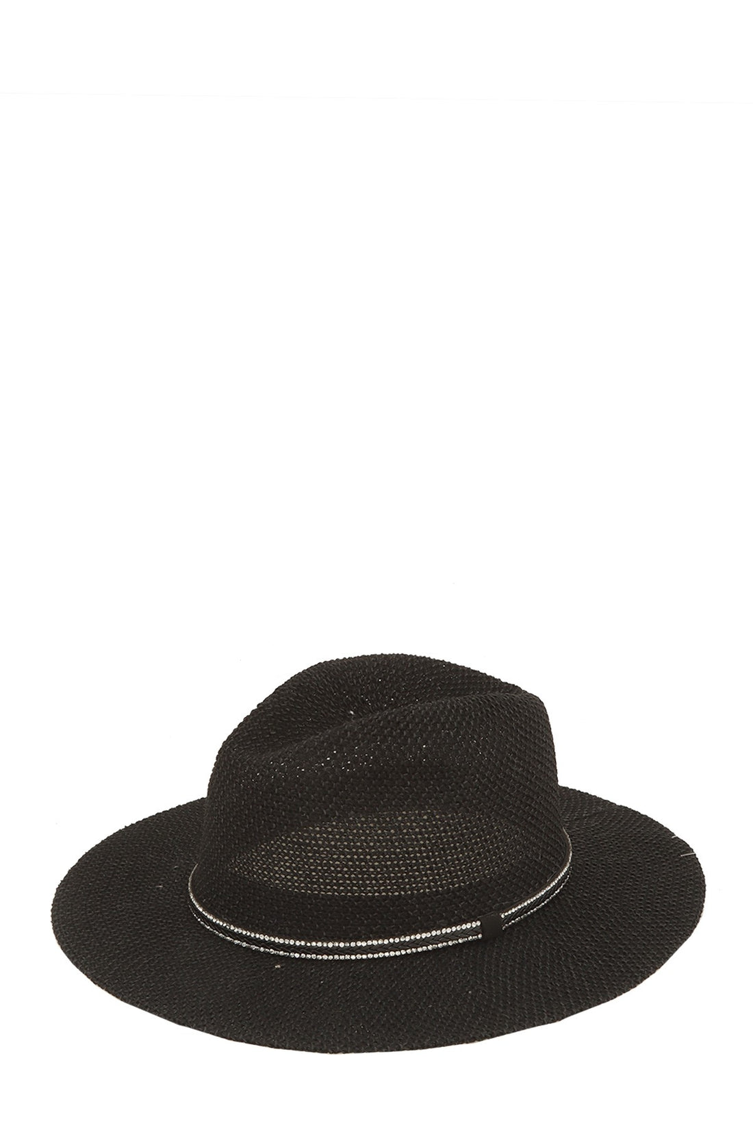 Straw Striped Fedora Hat