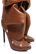 Folded On Me Leather Boots KIMERA INTERNATIONAL