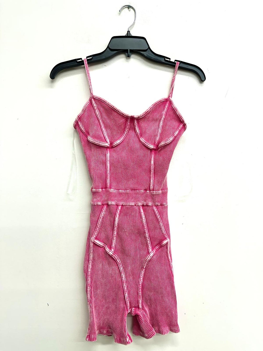 Wash Spaghetti Romper With Binding