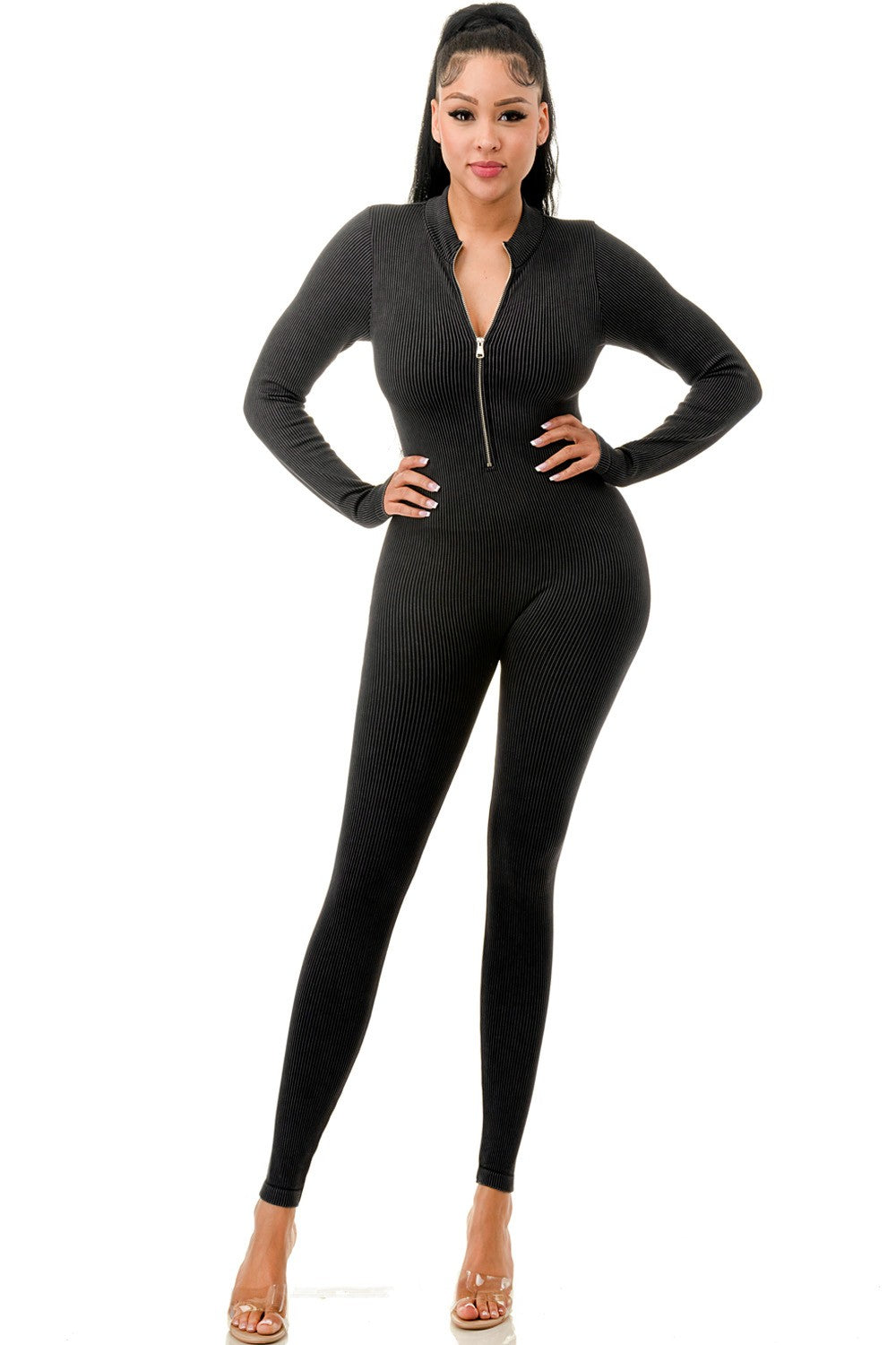 Ribbed Seamless Jumpsuit