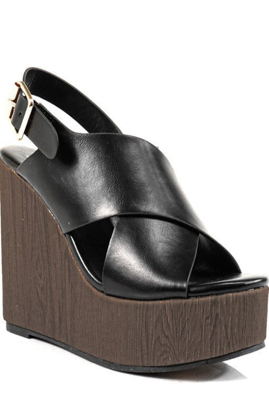 Cross Buckle Ankle Sandals