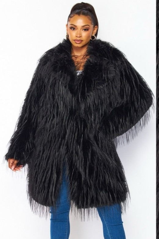 Long Faux Fur Coat