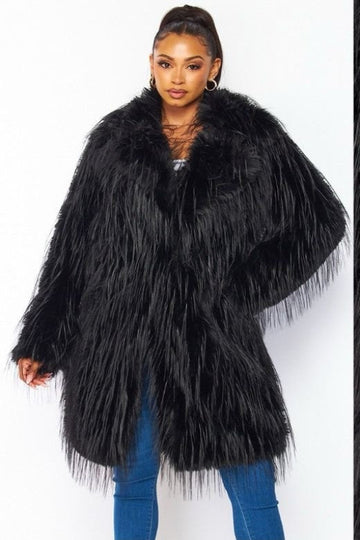 Long Faux Fur Coat