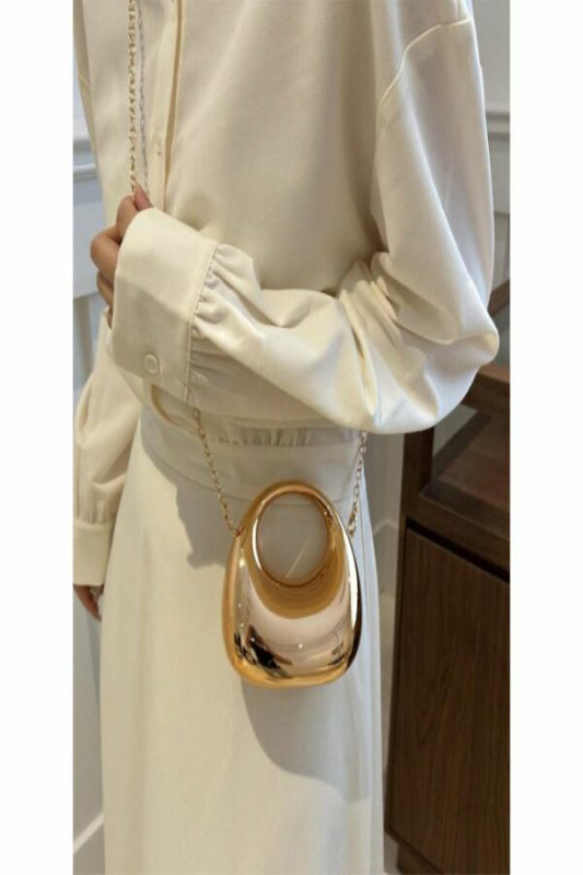 Mini Acrylic Moon Shape Evening Bag