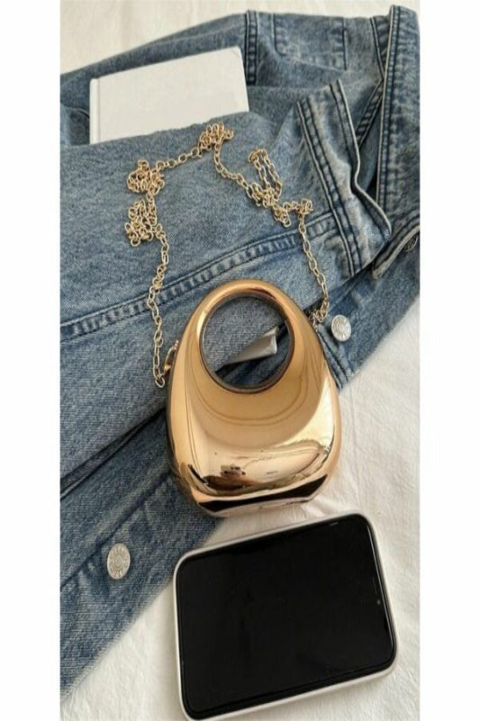 Mini Acrylic Moon Shape Evening Bag