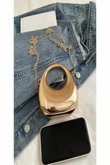 Mini Acrylic Moon Shape Evening Bag