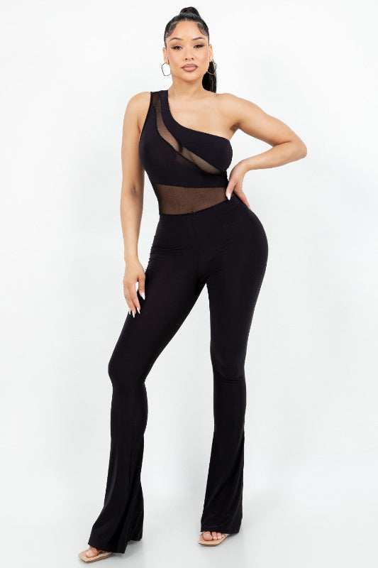 One Shoulder Jumpsuit
