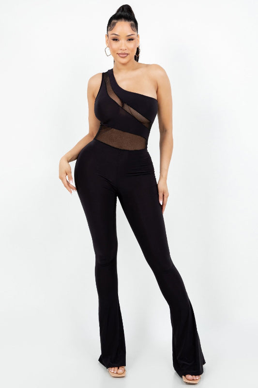 One Shoulder Jumpsuit