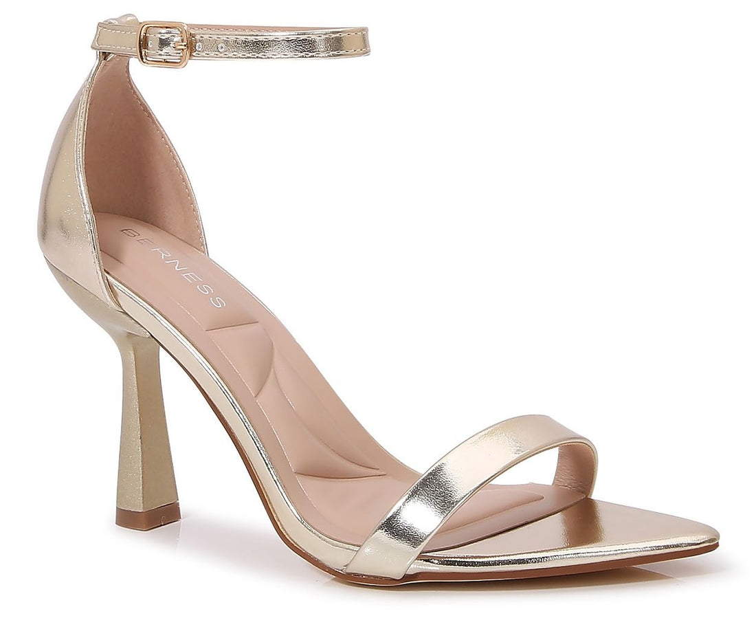 Open Toe Heel with Ankle Strap