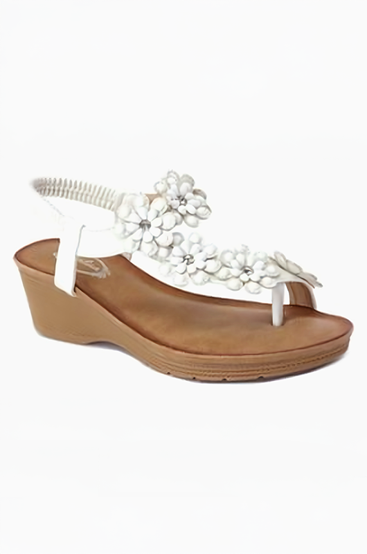 Ladies Comfort Flower Peep Toe Sandal
