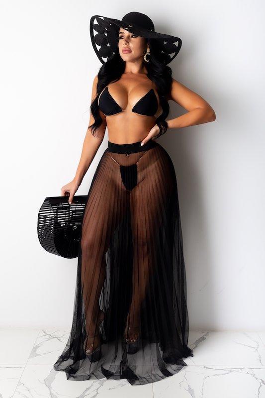 Pleated Tulle Skirt VOTIQUE USA