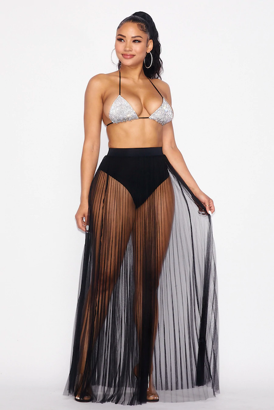 Pleated Tulle Skirt VOTIQUE USA